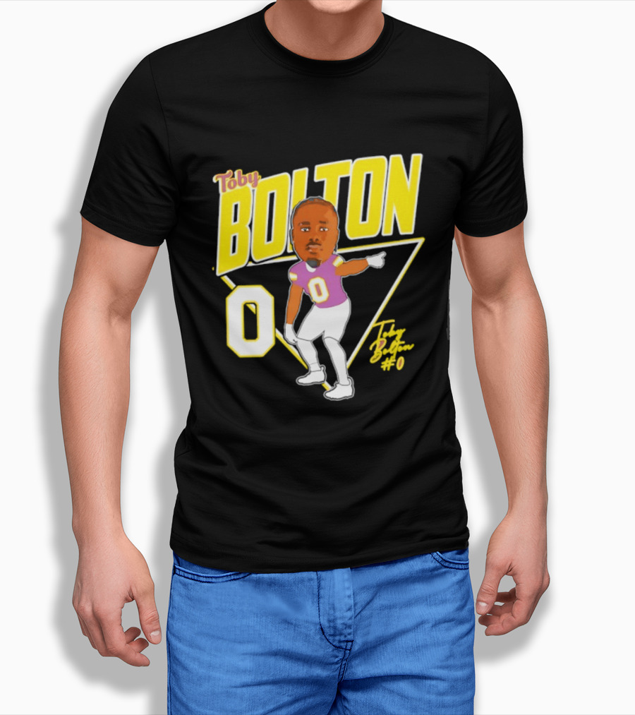 Toby Bolton 0 Caricature Tennessee Tech Football T-Shirt