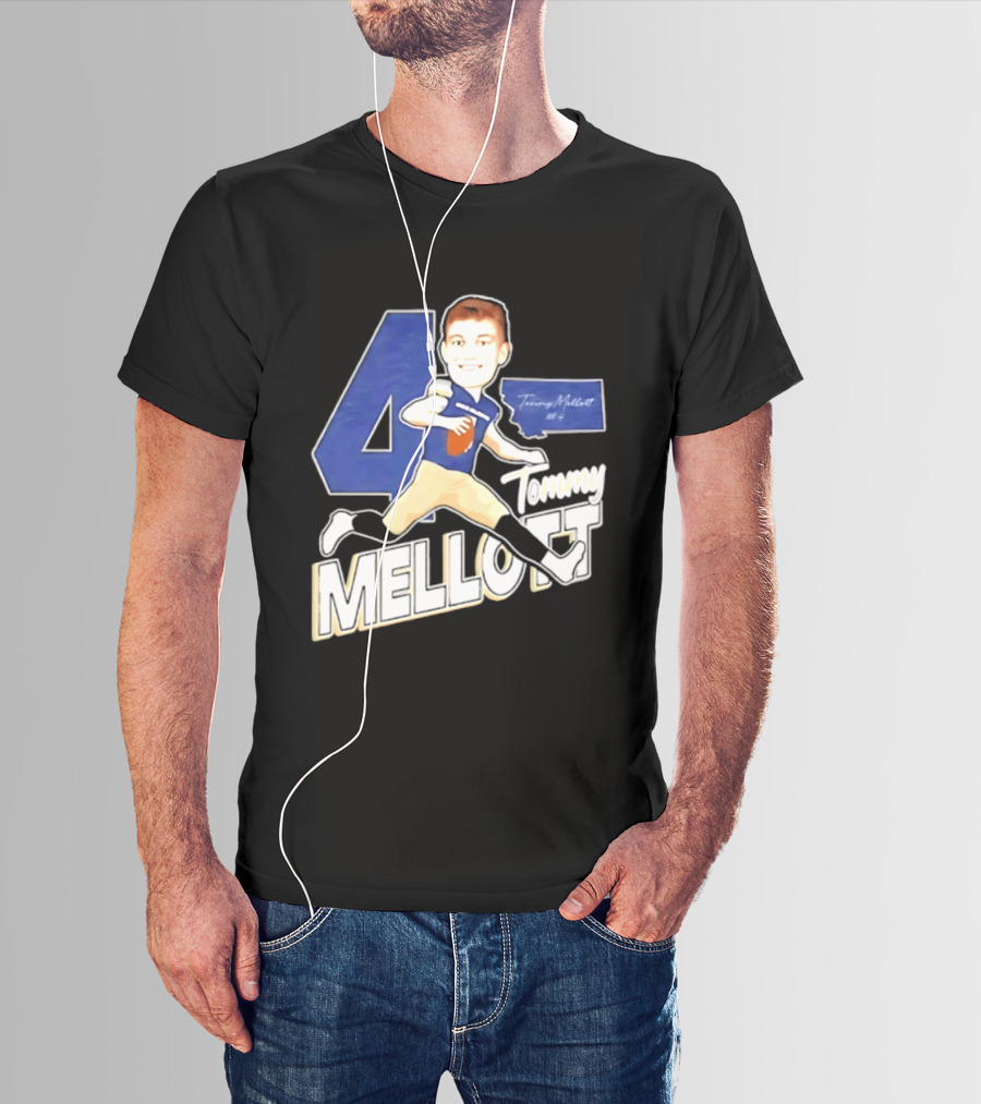 Tommy Mellott 4 Montana State Bobcats Caricature T-Shirt