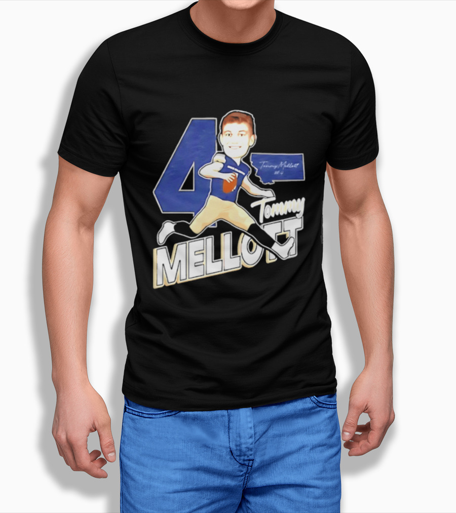 Tommy Mellott 4 Montana State Bobcats Caricature T-Shirt