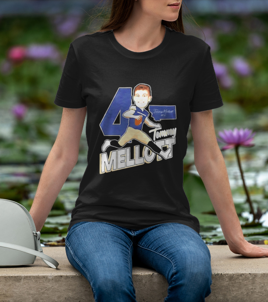 Tommy Mellott 4 Montana State Bobcats Caricature T-Shirt