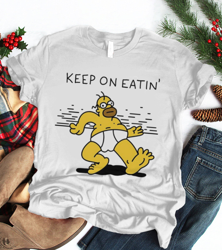 Homer Simpson Keep On Eatin' The Simpsons Walking T-Shirt