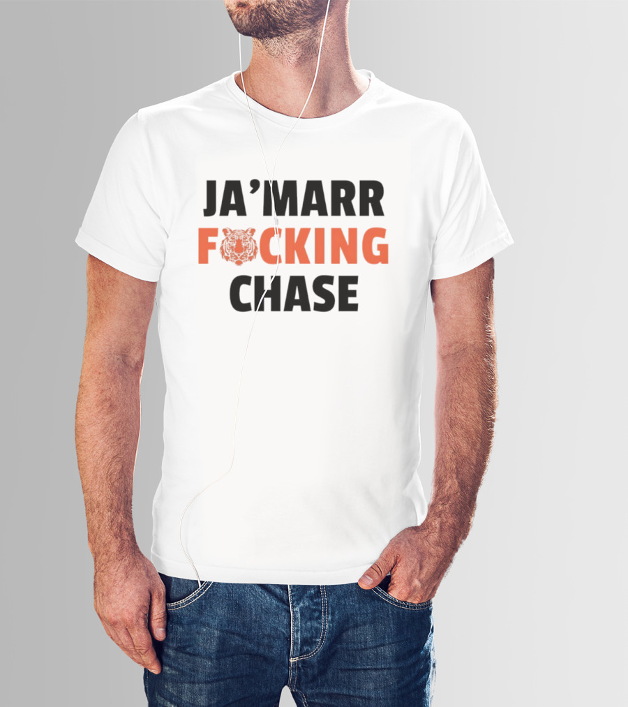 Cincinnati Bengals Ja'Marr Chase Football Tiger T-Shirt