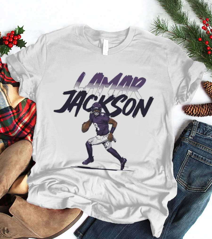 Lamar Jackson 8 Baltimore Ravens Football 2026 T-Shirt