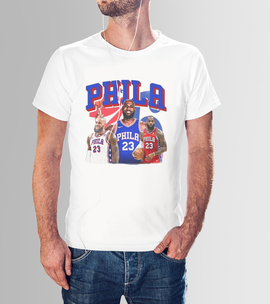 LeBron James Phila 23 Philadelphia Basketball T-Shirt