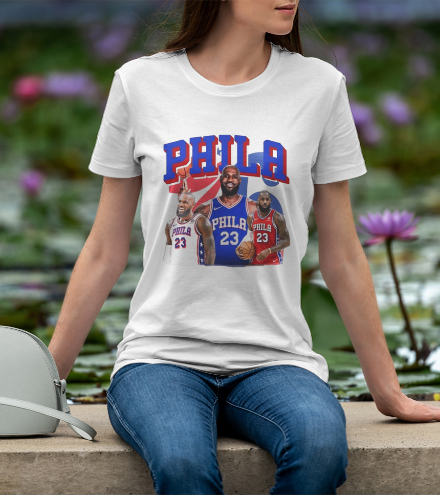 LeBron James Phila 23 Philadelphia Basketball T-Shirt