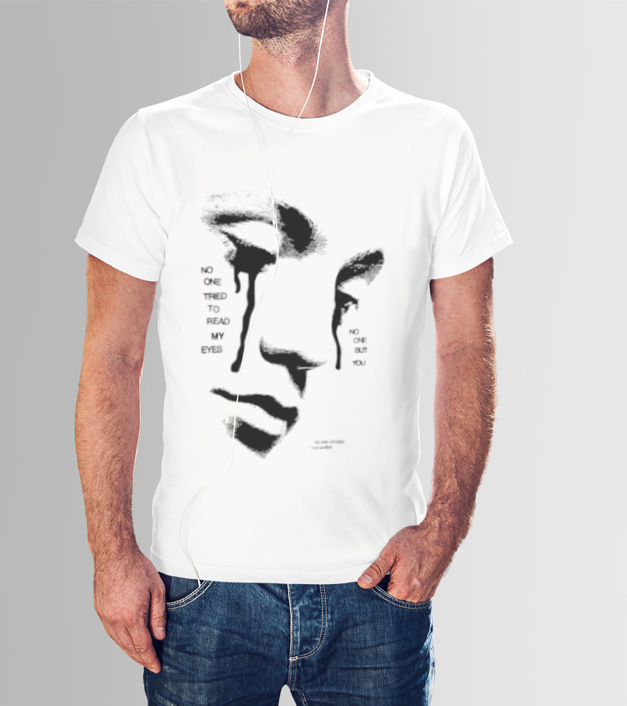 No One Tried To Read My Eyes The Marias Stylized Face T-Shirt