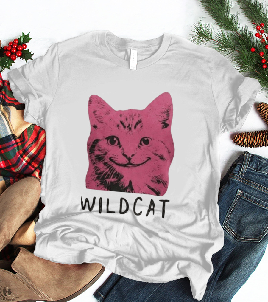 Wildcat Pink Cat Feline Animal T-Shirt