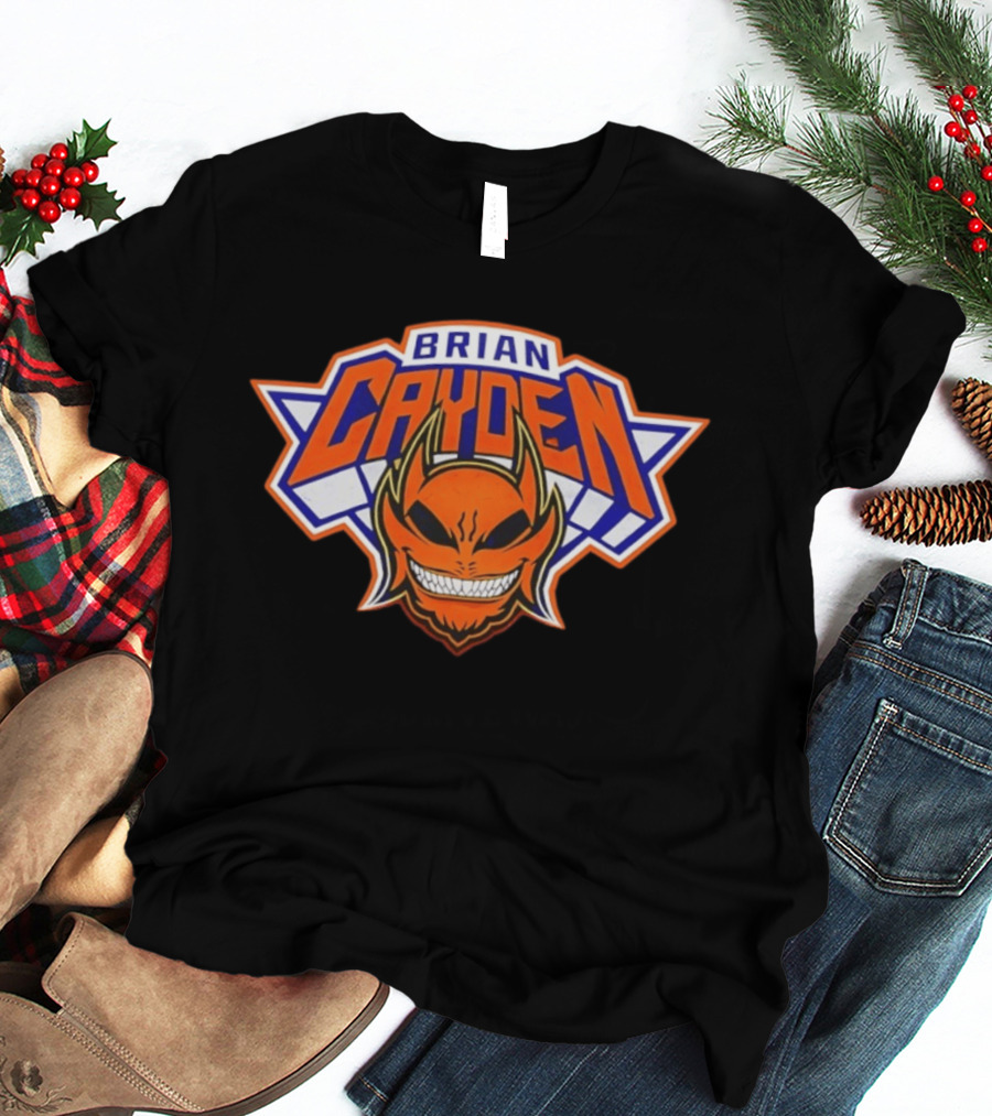 Brian Cayden New York Knicks Logo Style Basketball Fan T-Shirt