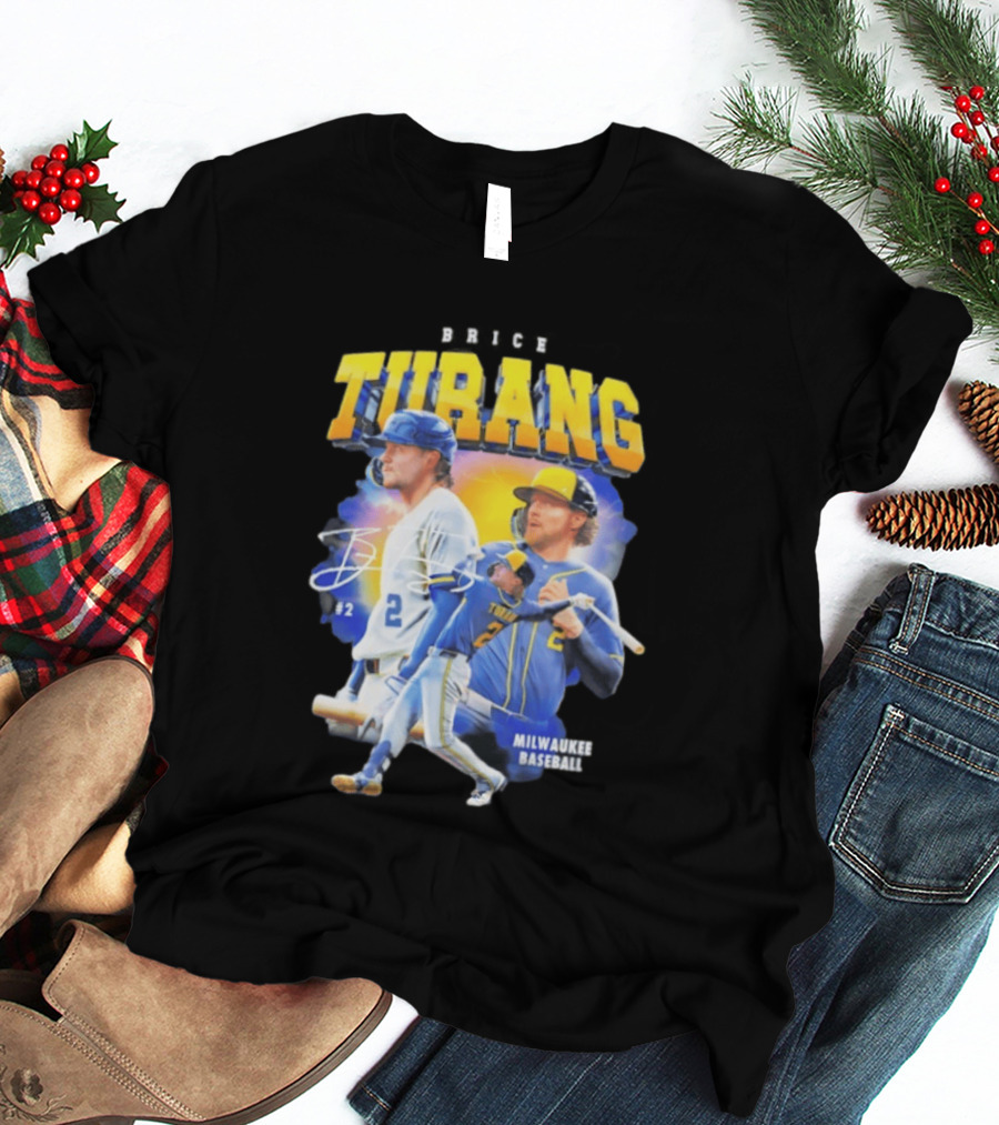 Brice Turang Milwaukee Brewers Baseball #2 T-Shirt