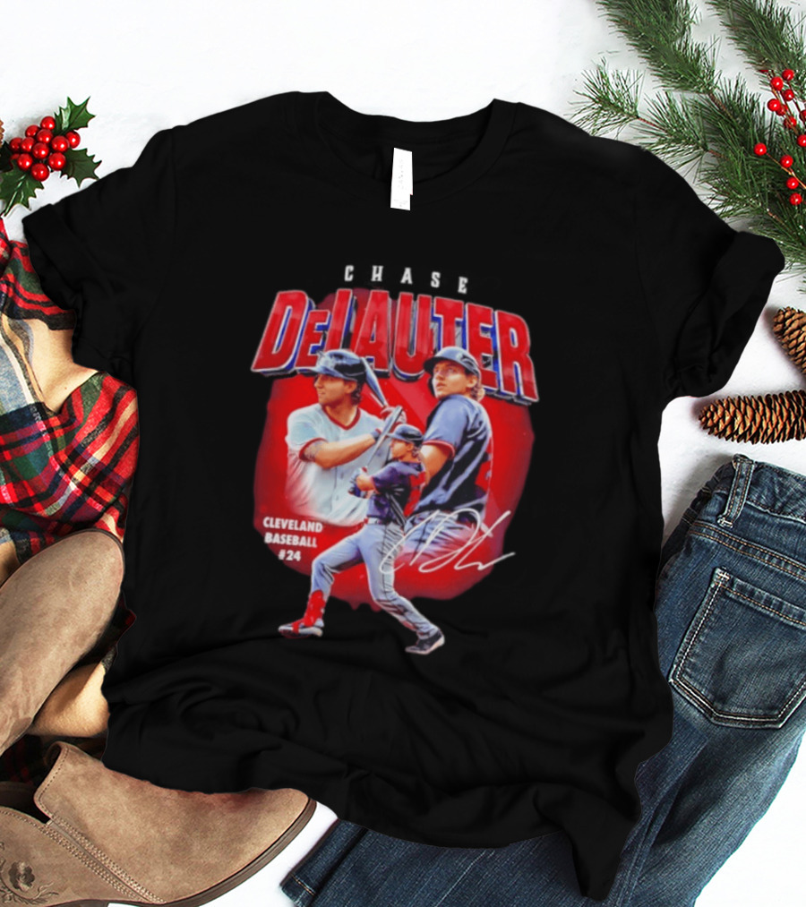 Cleveland Baseball Chase DeLauter #24 MLB 2026 Season T-Shirt