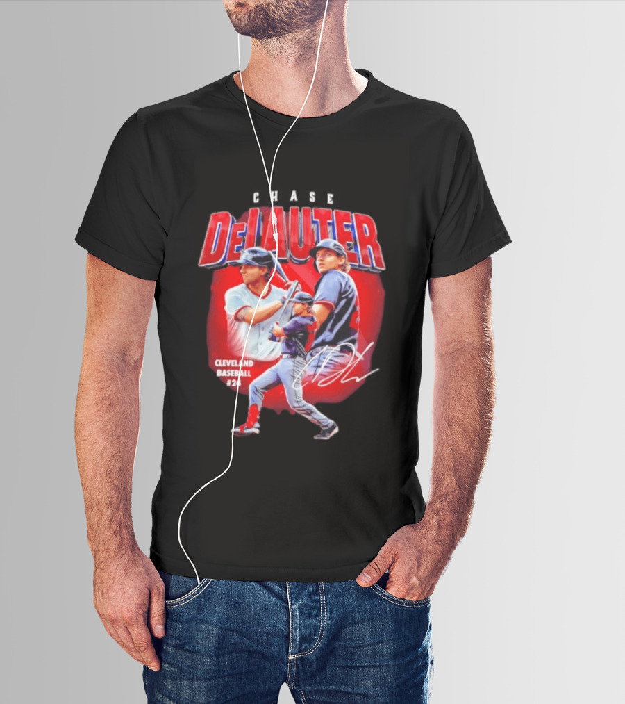 Cleveland Baseball Chase DeLauter #24 MLB 2026 Season T-Shirt