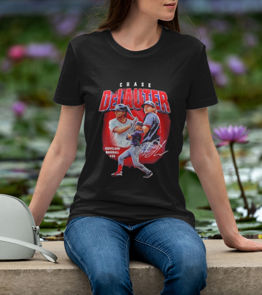Cleveland Baseball Chase DeLauter #24 MLB 2026 Season T-Shirt