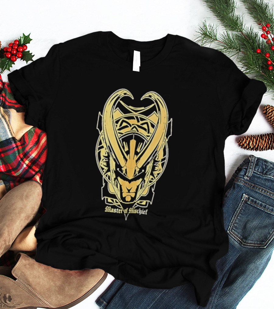 Loki Marvel Master Of Mischief Helmet T-Shirt