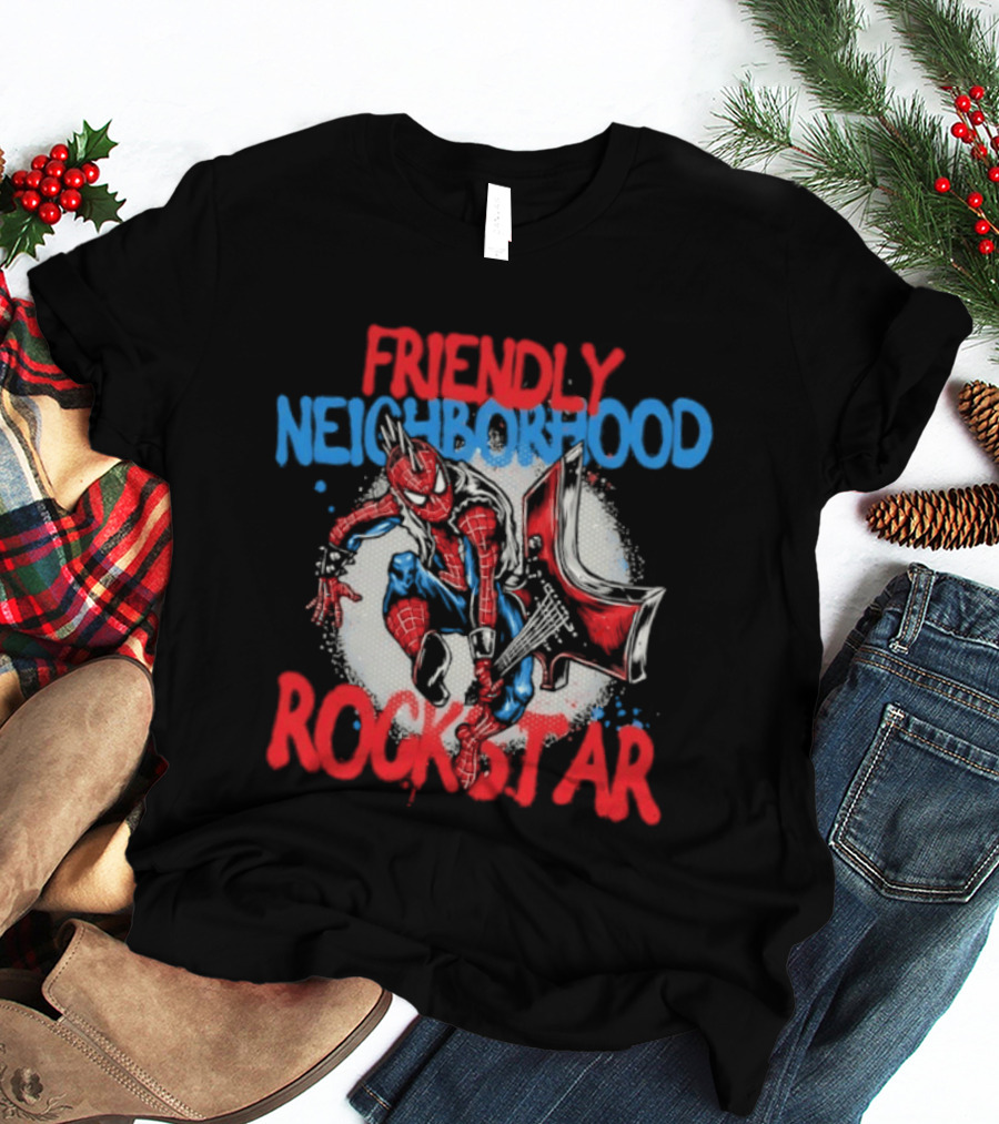 Friendly Neighborhood Rockstar Spider Man Marvel Comics T-Shirt