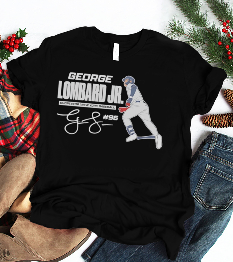 George Lombard Jr 96 New York Yankees MLB 2026 Baseball Player Series T-Shirt