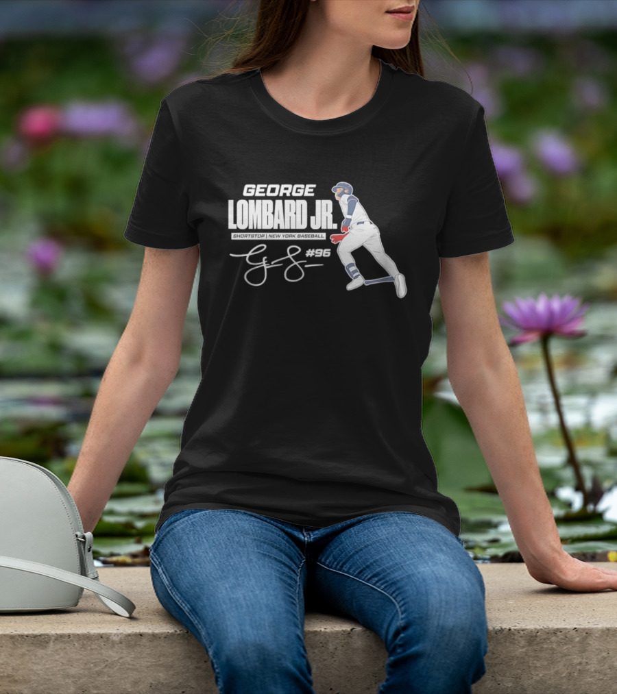 George Lombard Jr 96 New York Yankees MLB 2026 Baseball Player Series T-Shirt