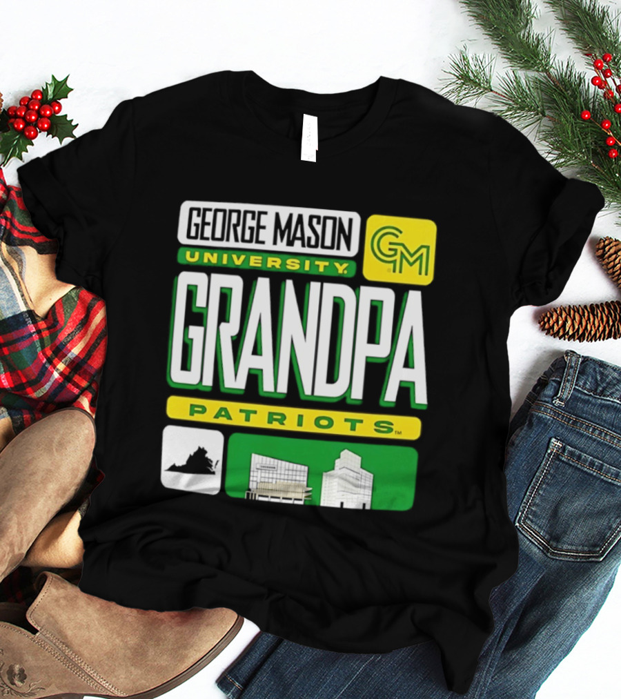George Mason University Grandpa Patriots GM University T-Shirt
