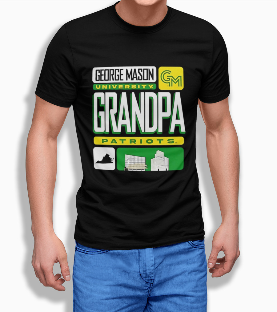 George Mason University Grandpa Patriots GM University T-Shirt