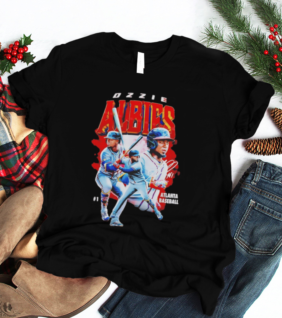 Ozzie Albies Atlanta Baseball 01 2026 MLB Collage T-Shirt