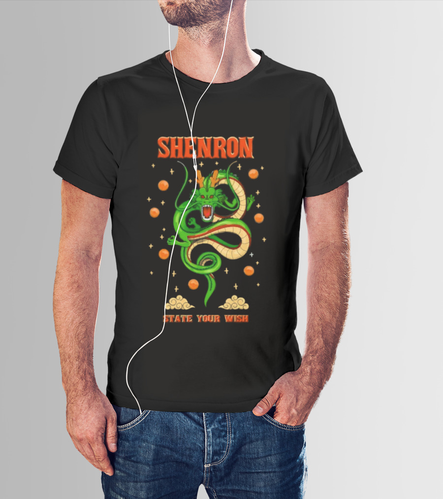 Shenron State Your Wish Dragon Ball Z Dragon Balls Anime T-Shirt