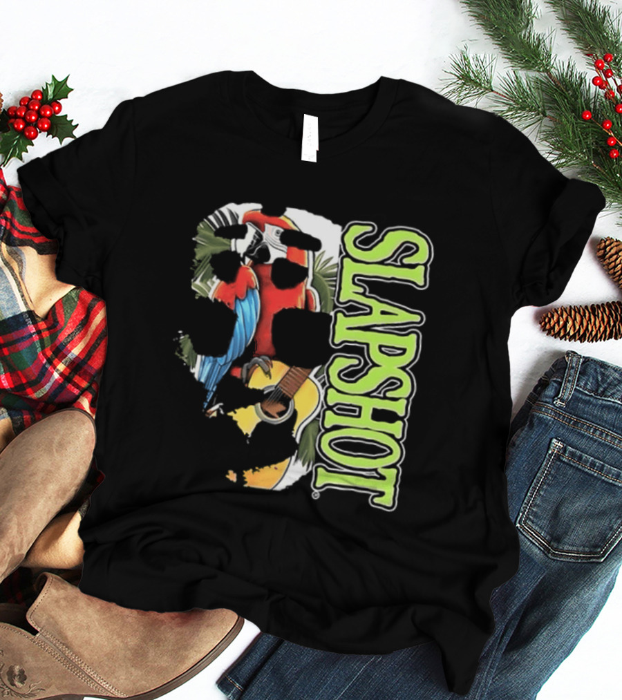 SLAPSHOT Parrot Wasting Away Boston Massachusetts 1985 2026 Two Sided T-Shirt