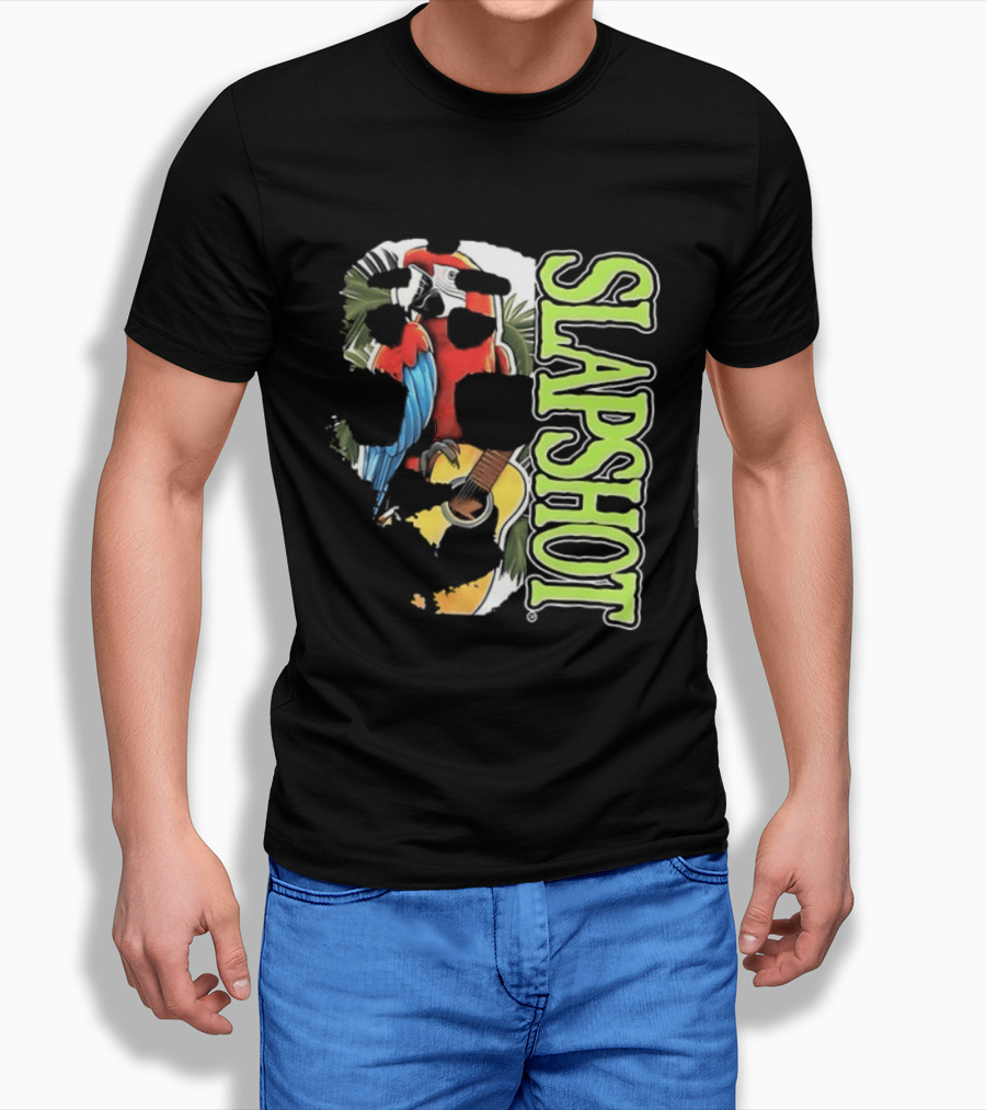 SLAPSHOT Parrot Wasting Away Boston Massachusetts 1985 2026 Two Sided T-Shirt