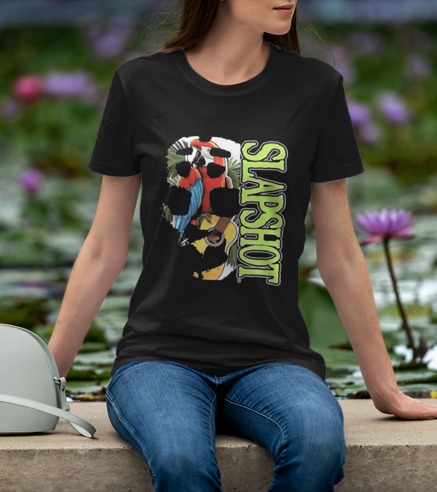 SLAPSHOT Parrot Wasting Away Boston Massachusetts 1985 2026 Two Sided T-Shirt