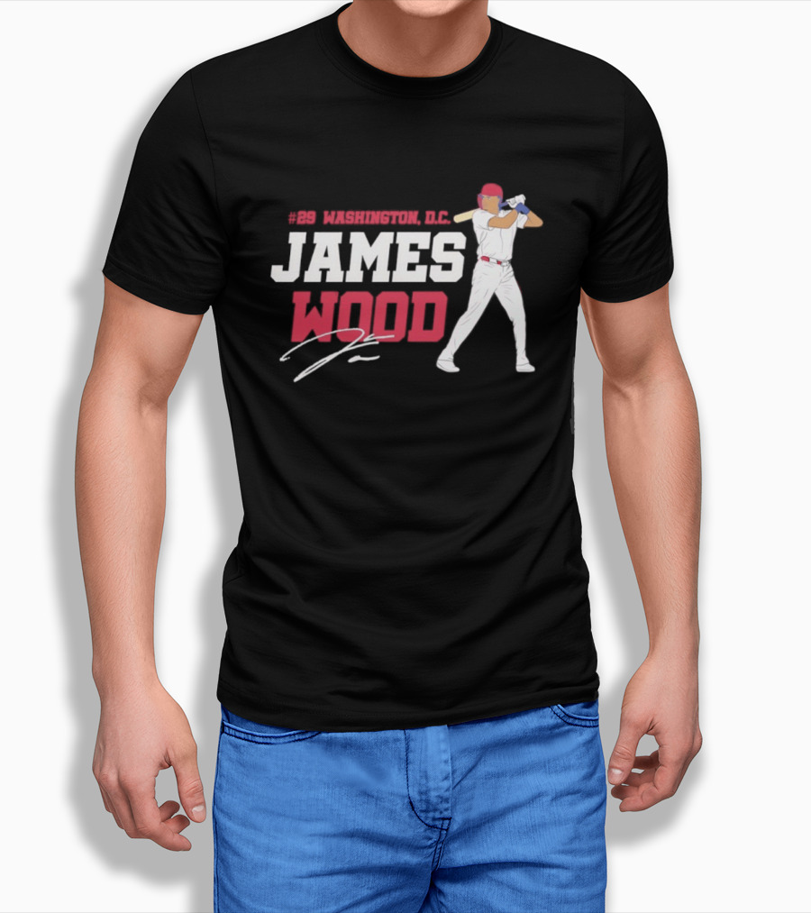 James Wood Washington D.C. Nationals MLB 2026 T-Shirt