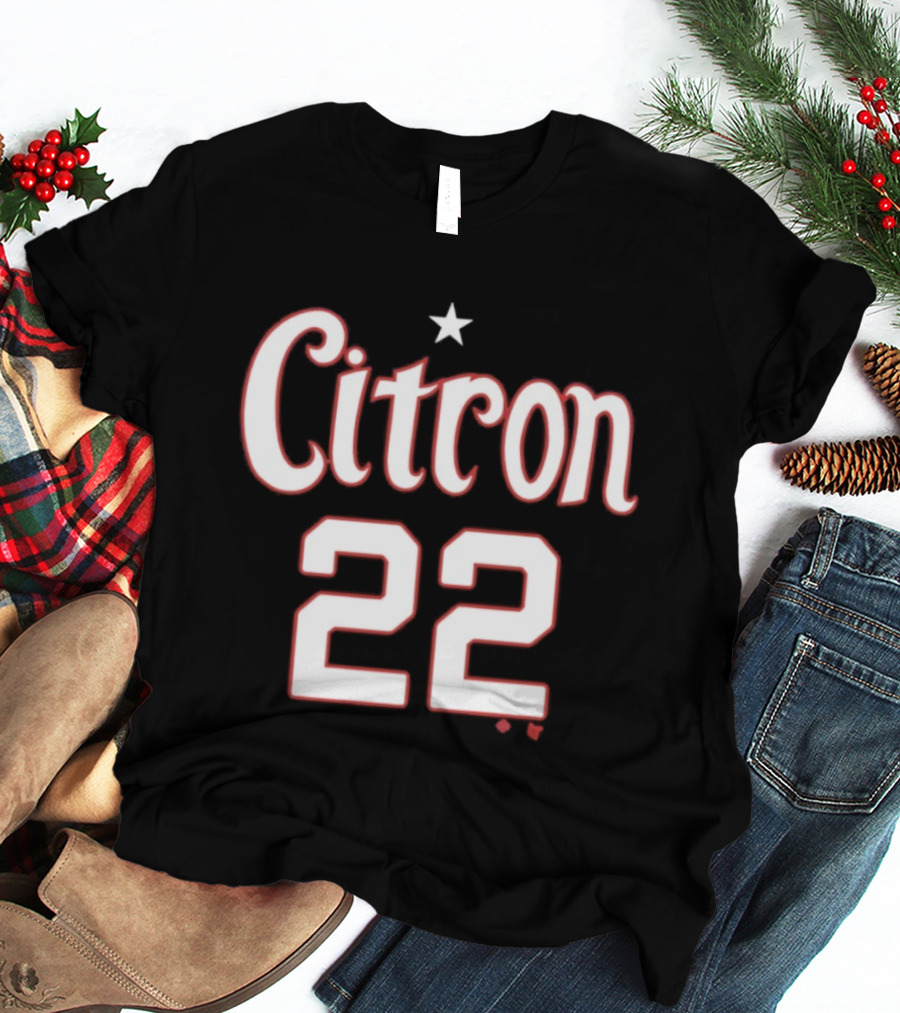 Sonia Citron 22 Washington Mystics WNBA Basketball 2026 T-Shirt