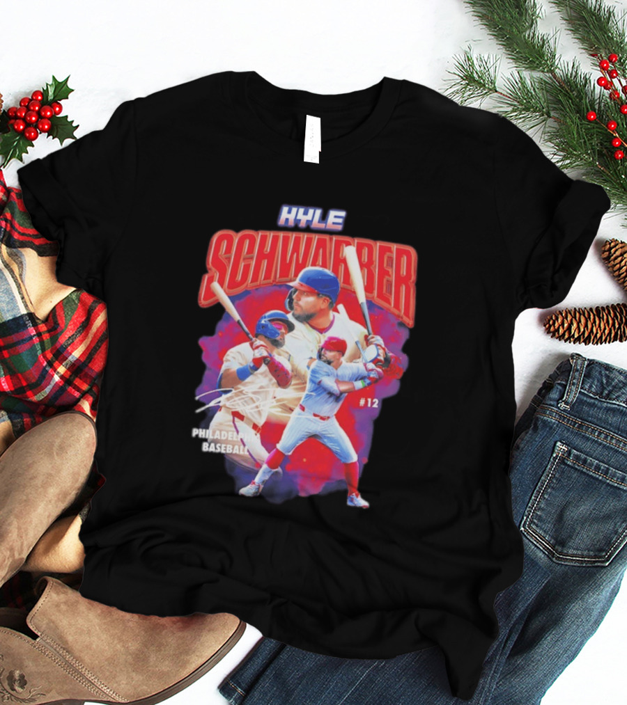 Kyle Schwarber Phillies Baseball #12 Collage 2026 T-Shirt