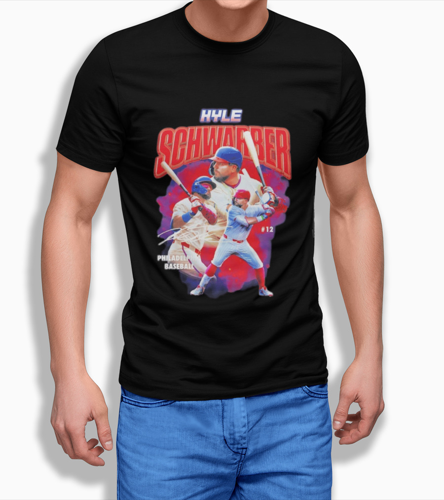 Kyle Schwarber Phillies Baseball #12 Collage 2026 T-Shirt
