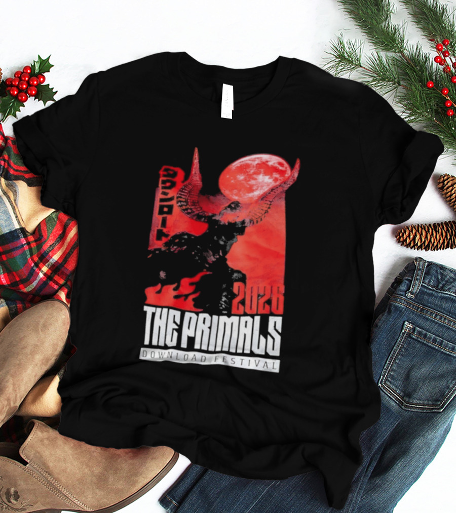 The Primals Download Festival 2026 Blood Moon 1312 Red Horns T-Shirt