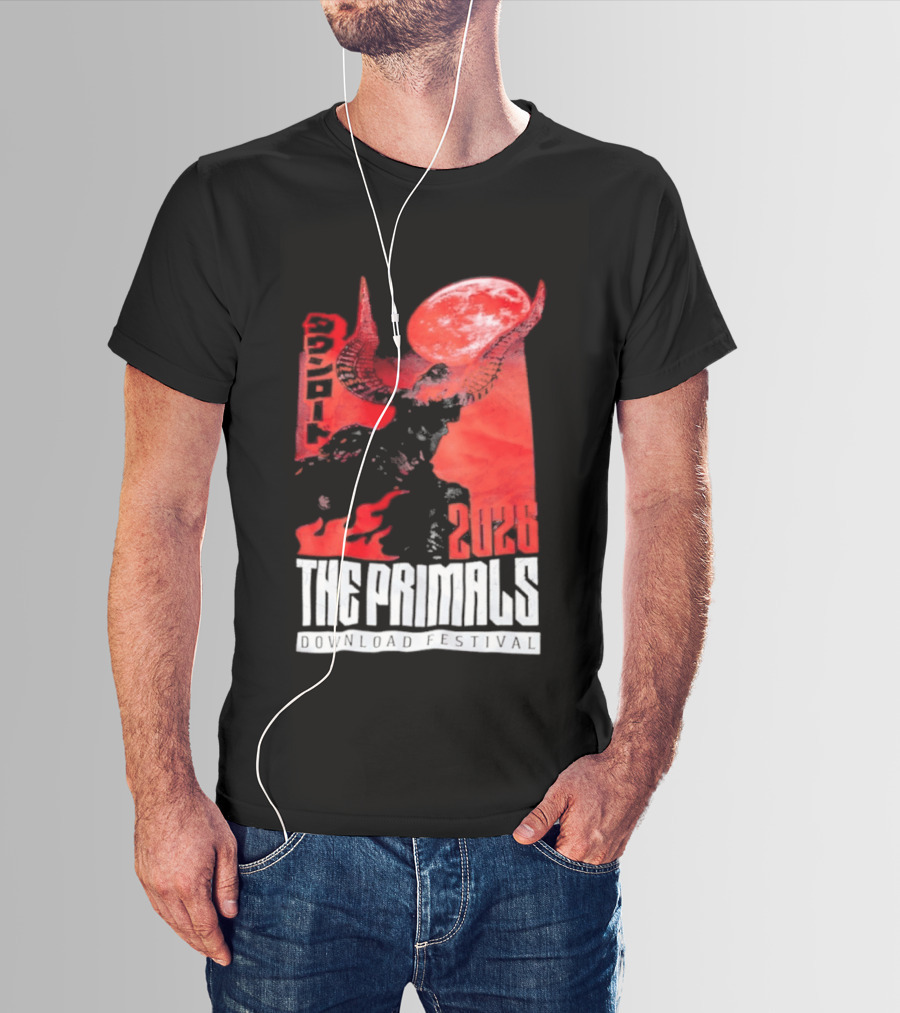 The Primals Download Festival 2026 Blood Moon 1312 Red Horns T-Shirt