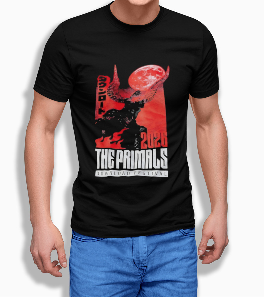 The Primals Download Festival 2026 Blood Moon 1312 Red Horns T-Shirt
