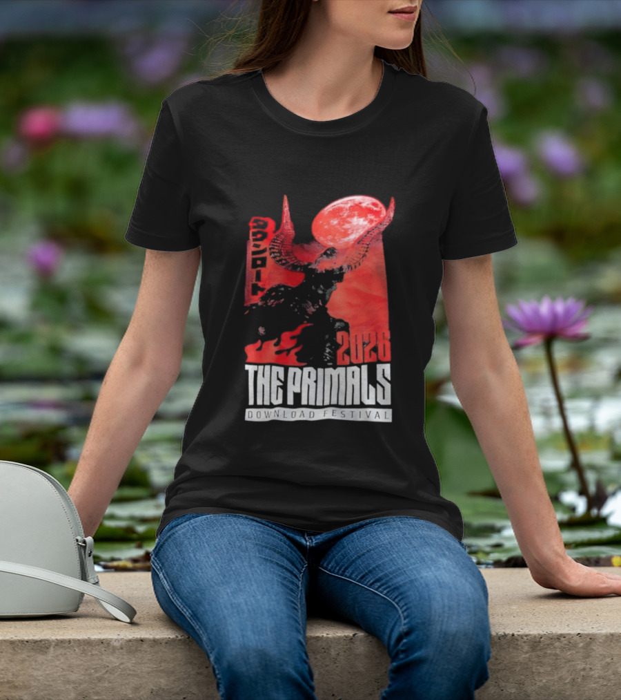 The Primals Download Festival 2026 Blood Moon 1312 Red Horns T-Shirt