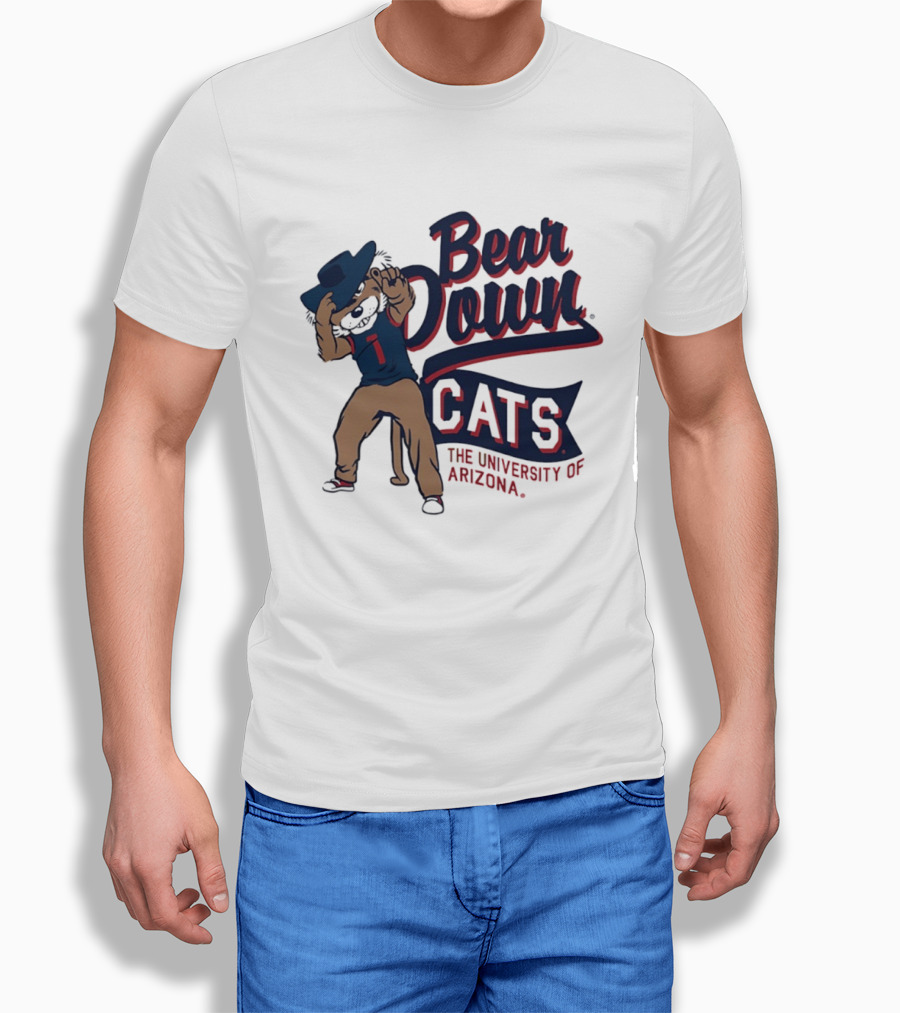 Bear Down Cats University Of Arizona Wildcat Spirit T-Shirt