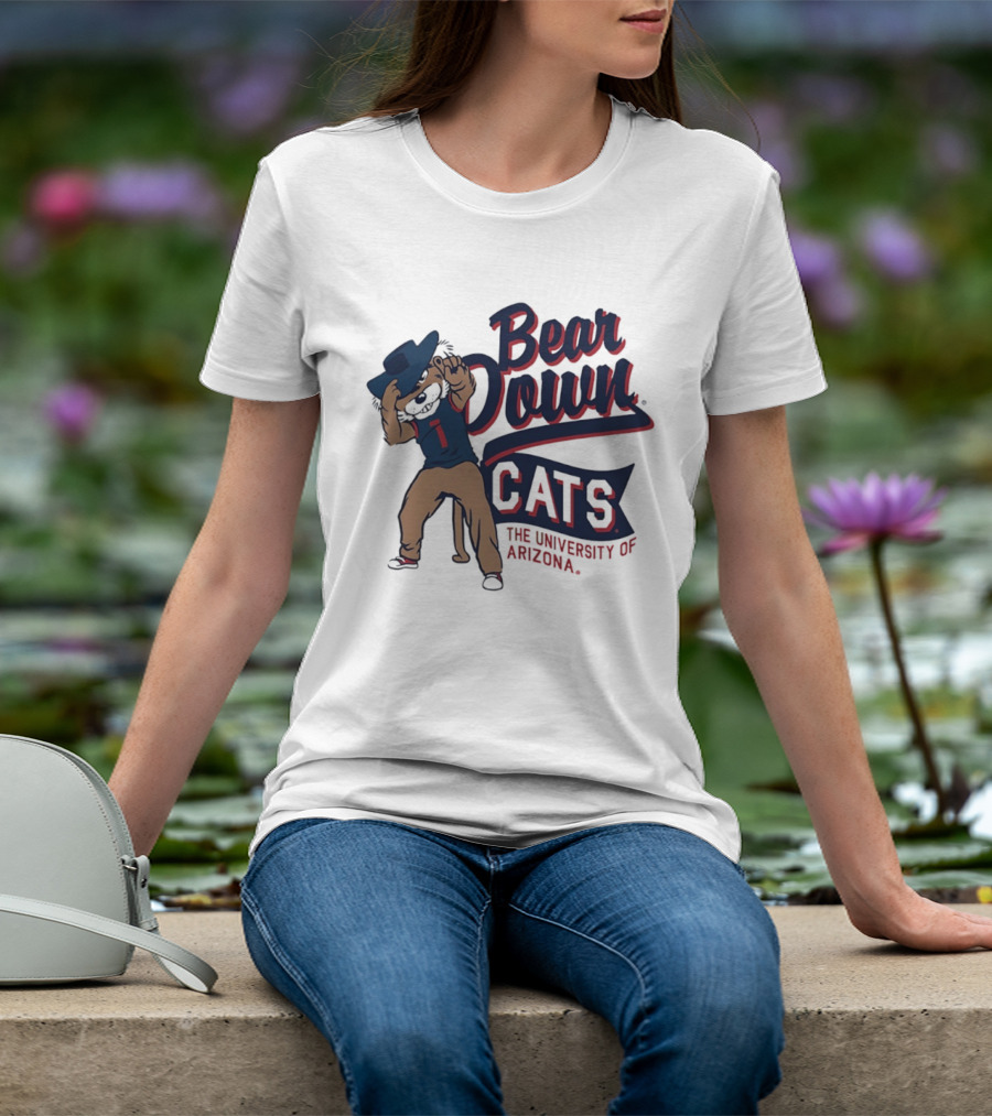 Bear Down Cats University Of Arizona Wildcat Spirit T-Shirt