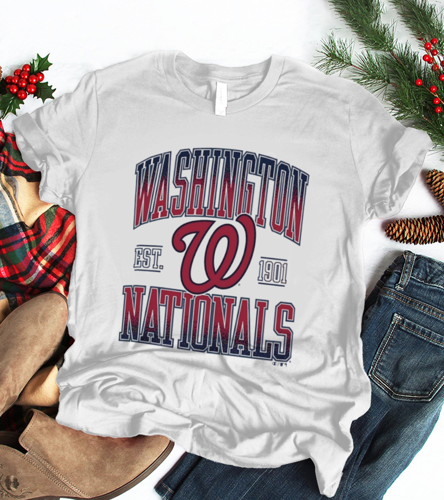 Washington Nationals Est 1901 MLB Baseball Vintage Red T-Shirt