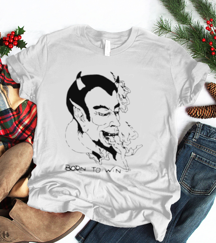 Devil Eating Person Born To Win T-Shirt
