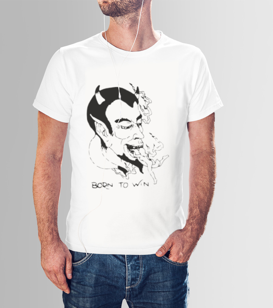 Devil Eating Person Born To Win T-Shirt