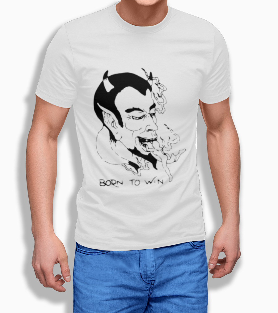 Devil Eating Person Born To Win T-Shirt