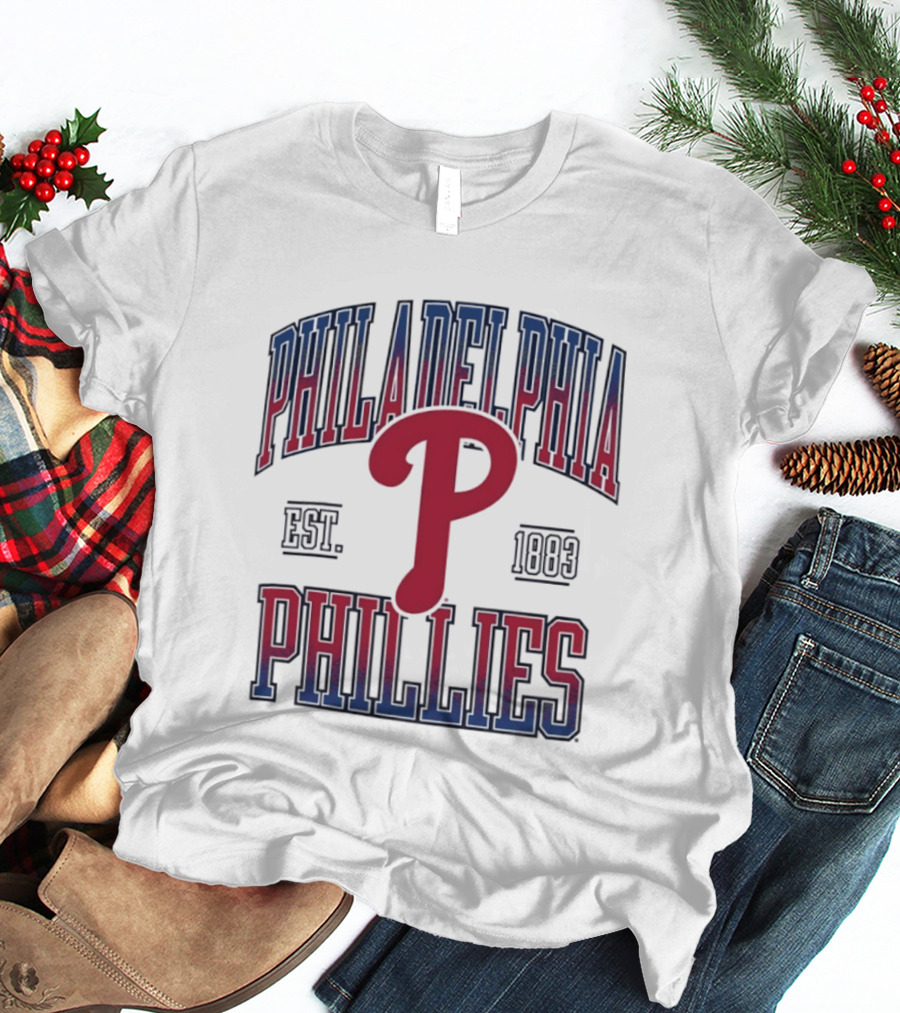 Philadelphia Phillies Est 1883 MLB Baseball P Icon Classic Team T-Shirt
