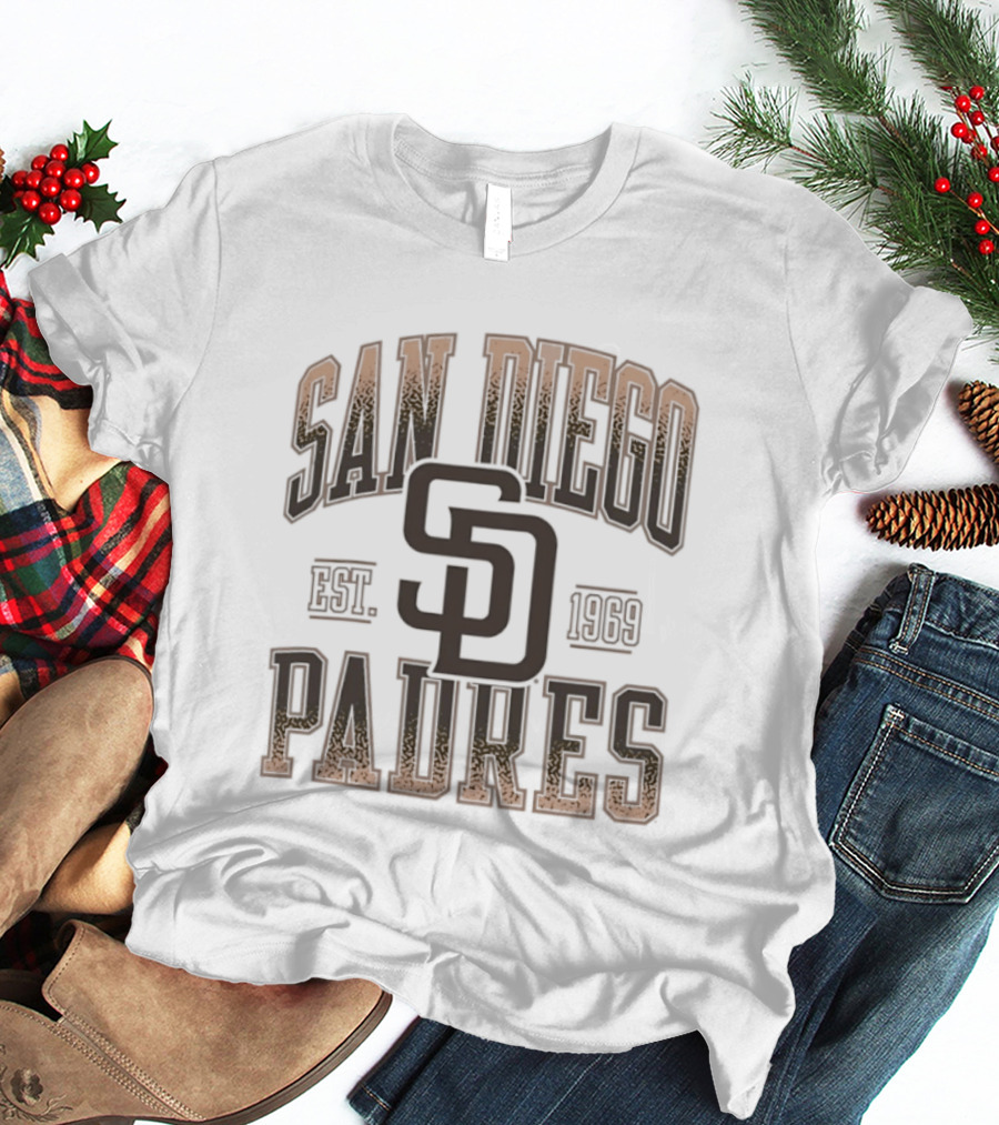 San Diego Padres Est 1969 MLB SD Logo Baseball T-Shirt