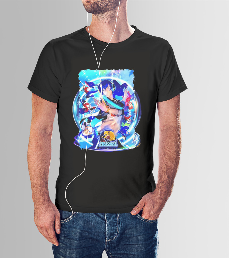 Persona 3 Dancing In Moonlight ATLUS Colorful Character Collage T-Shirt