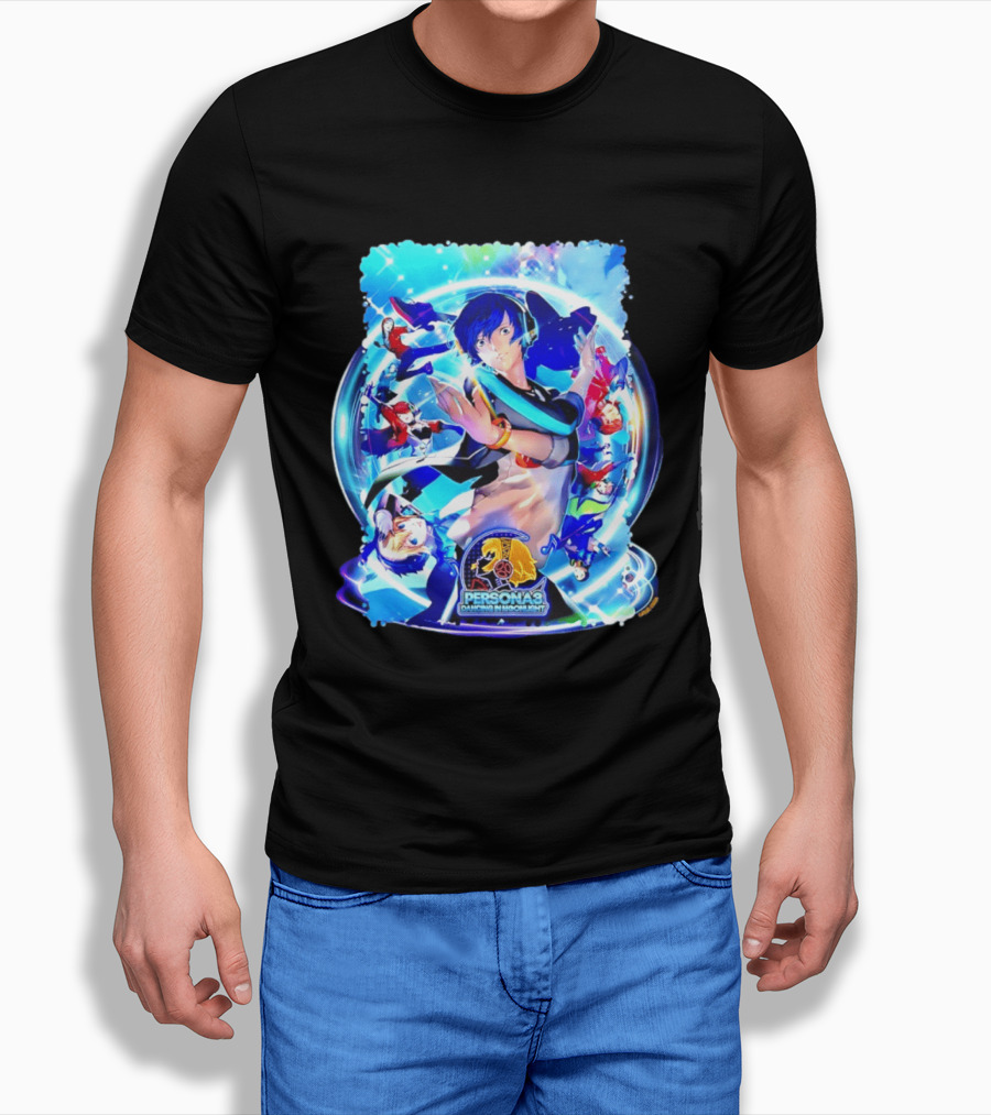 Persona 3 Dancing In Moonlight ATLUS Colorful Character Collage T-Shirt