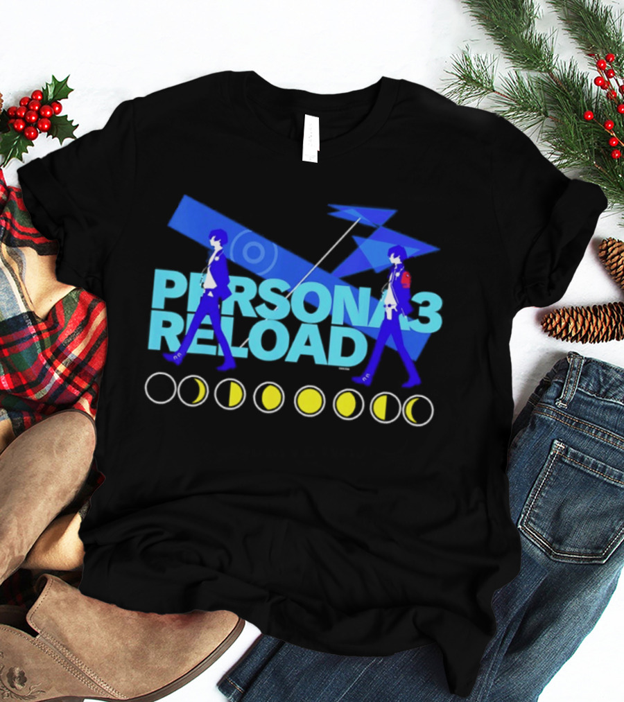 ATLUS Persona 3 Reload Classic Characters Moon Phases T-Shirt