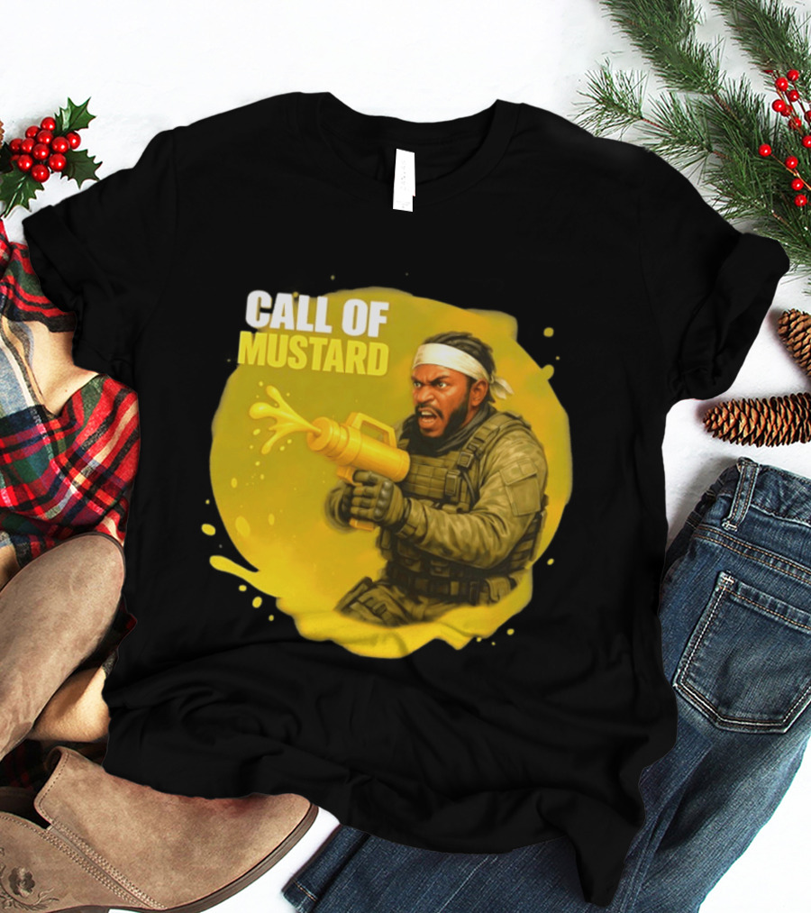 Call Of Mustard Diddy Funny Parody Combat Splash T-Shirt