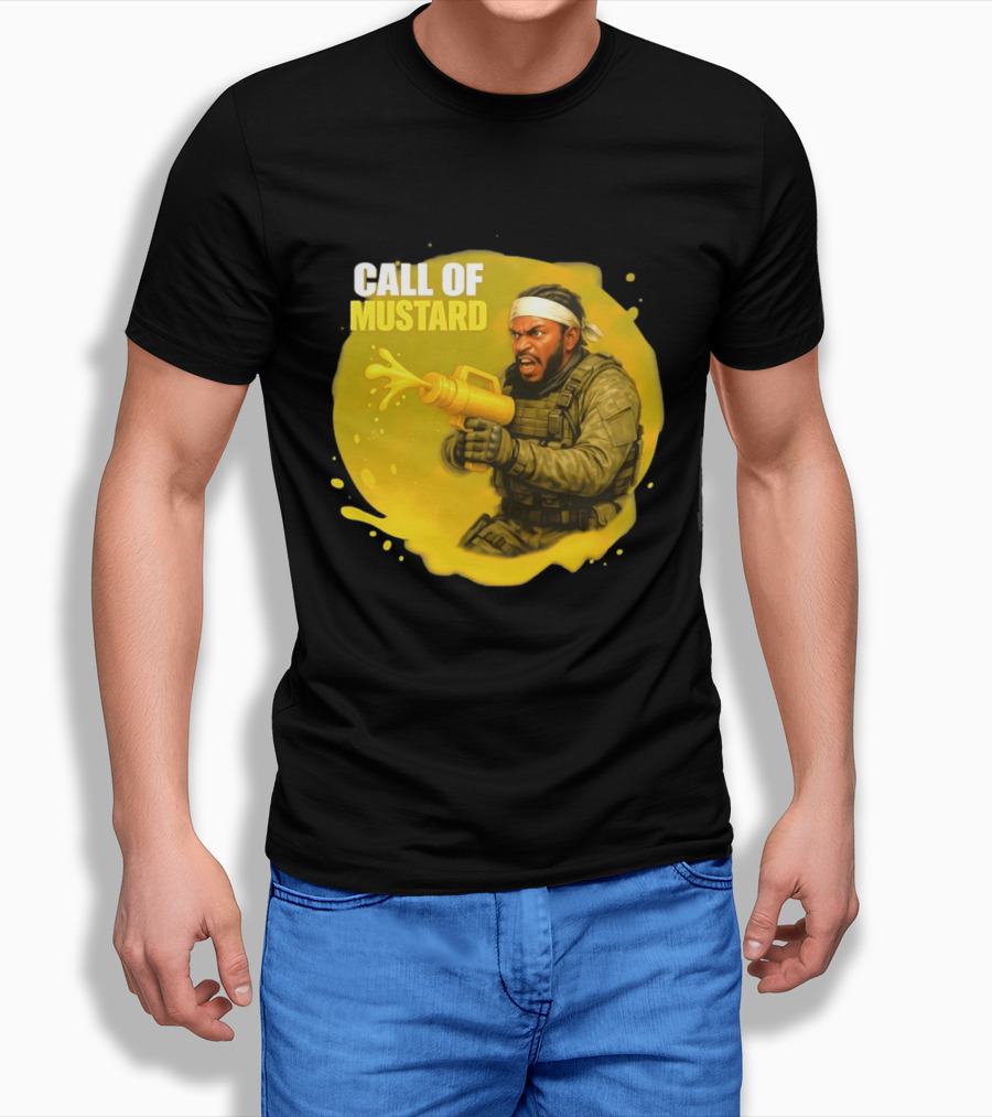 Call Of Mustard Diddy Funny Parody Combat Splash T-Shirt