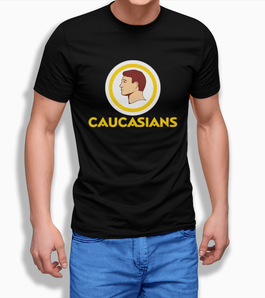 Caucasians Satire Sports Humor Caucasian Face T-Shirt