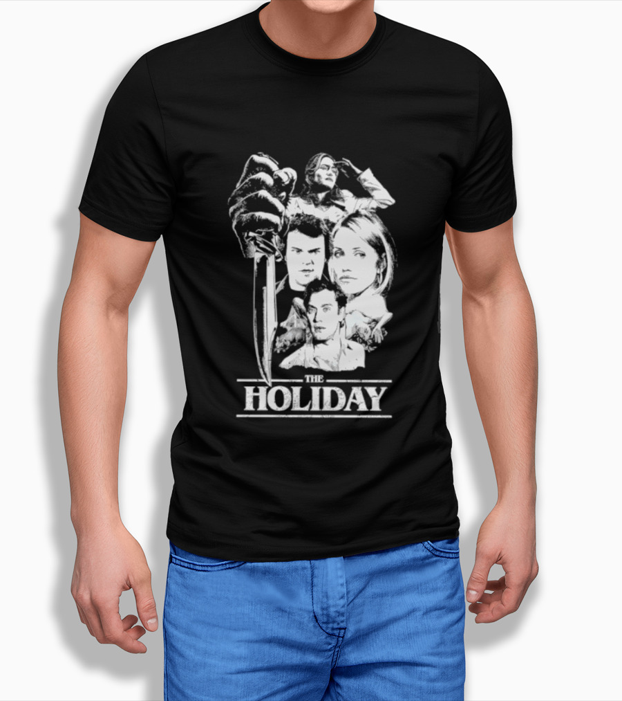 Kate Winslet Jack Black Cameron Diaz Jude Law The Holiday Horror Slasher Mashup T-Shirt